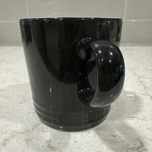 Le Creuset BLACK ONYX 350ml 12oz Second Choix Capp Coffee Mug Cup NEW
